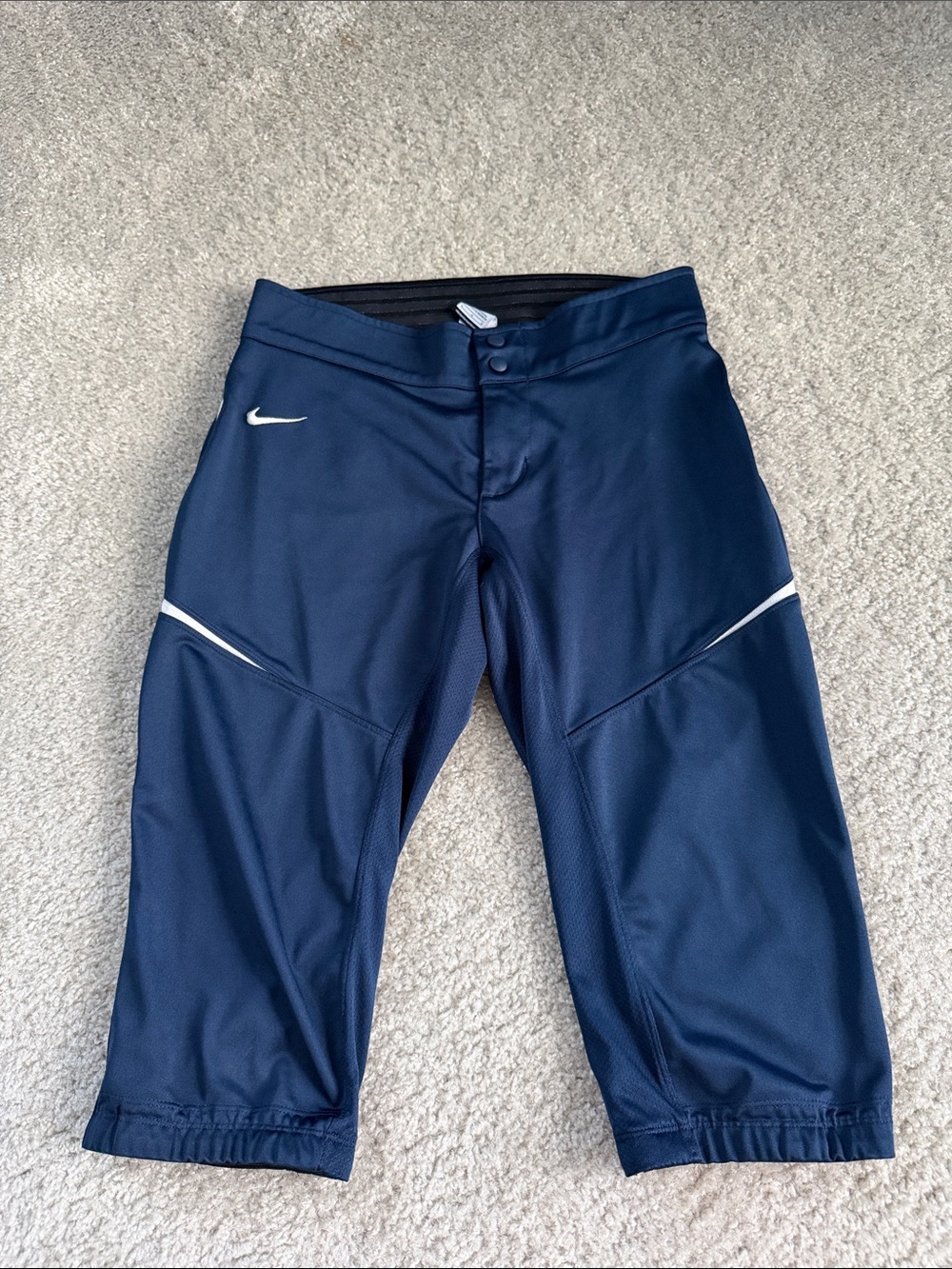 Nike Women’s Navy Blue Athletic Softball Pantz with White Accents